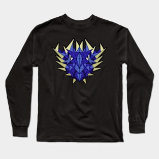 Blue Dragon - Geometric Abstract Long Sleeve T-Shirt